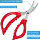 Crab Leg Crackers and Tools - Lobster Crackers and Picks Set Shellfish Crab Claw Cracker Stainless Steel Seafood Crackers & Forks - Lobster Tools for Eating
