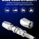 SPARKWHIZ Hydraulic Hose Repair Kit 1/4", 3/8", 1/2" ID, Inner Diameter Reusable, 3 pack