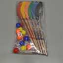 Harloon 24 Pcs Hockey Party Favors Includes Multicolor Hockey Stick Pencils and Balls Erasers Sports Pencils for Sports Fans Birthday Party Student Prize Gifts Goodie Bag