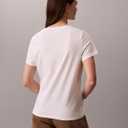 Calvin Klein Women's Performance Cotton Modal Logo Tee (White, L)