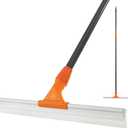 CLEANHOME Silicone Floor Squeegee for Shower Glass, Floor, and Garage - Heavy-Duty Pet Hair Remover, Bathroom Tile Cleaner, Window Wiper - Flexible, No Streaks, Compact Storage