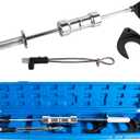 Inner CV Joint Puller Slide Hammer - 10 Lbs Heavy Duty Axle Removal Tool Kit with 63mm & 48mm Fork Adapters, Front Wheel Drive Axle Half Shaft Removal Tool Kit