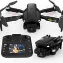 Toladrone Brushless Motor Drone with LCD Screen Remote Control Drone for Beginners Drones with Camera Foldable RC Quadcopter for Adults TD12LCD