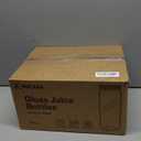 Ruckae 16oz 12 Pack Juice Bottles, Glass Bottles Juicing with Lids, Smoothie Cup Lids and Straws, Water Bottle Mason Jar Drinking Glasses for Juicing, Smoothies, Kombucha (Transparent)