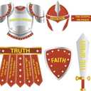 12 Sets Armor of God Costume Craft Kit Armor of God Cutouts Christian Bible Sunday School and Religious Classroom Decor for School Classroom Church Activity Party Favor Decorations