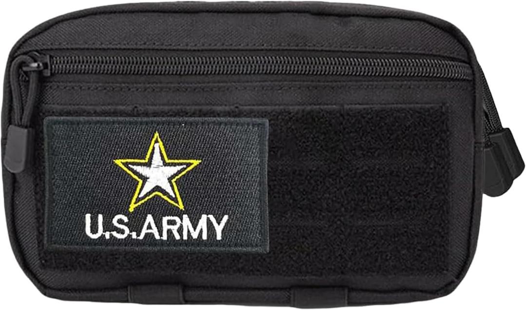 Tactical Admin Pouch Molle Vest Pouch, Premium Quality Nylon 1000d Materials, Multi-Purpose EDC Pouch Organizer (Black)