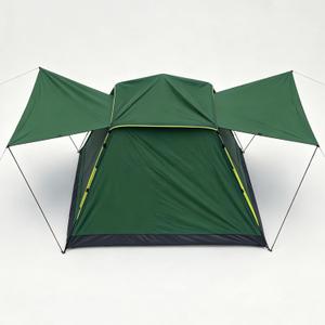 Wind Tour Lightweight Backpacking Camping Tent Waterproof Double Layer Family Tent for Hiking Fishing Outdoor Travel Picnic（Square Roof Tent | Green | 4 Person）