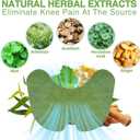 40 Pads Original Herbal Knee Patches,Powerful Temporary Pain Relief - Adhesive Heat Patches for Knee Support and Muscle Pain Relief, Made with Natural Herbs for Knee