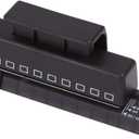 Lihit Lab., One-Third Punch 10 Holes Punch P-1601, Punch for Twist Notes(Japan Import) (Black)