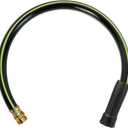 Worth Leader Short Garden Hose 3/4 in. x 2 ft. - Heavy Duty Lightweight PVC Water Hose - Flexible, No Kink, Leakproof, Male to Female Fittings - 200PSI Work & 500PSI Burst, for Lawn & Commercial Use