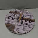 SAC SMARTEN ARTS Rustic Kitchen Wall Clock Wooden Office Coffee Decor Wall Clocks 12 inches Silent Clocks for Kitchen/Office/Bar Decoration