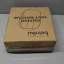 Beinilai Collapsible Foot Spa,Foot Bath with Heat and Massage and Bubble Jets,Foot Soak Tub with Six Non Motorized Rollers,Acupressure Massage Points,Red Light and Removable Pumice Stone (Dark Grey)