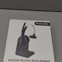 Bluetooth Headset, Wireless Headset with Microphone for PC, V5.2 Computer Headset with Noise Cancelling Mic, USB Dongle, Charging Base & Mute Button for Work, Cell Phones, Computer (Black)