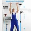 4PK Dust Barrier Poles,Steel Cabinet Jacks for Installing Cabinets,Adjustable 45.3-114.3" Quick Support Rod,Telescopic Support Pole for Zipwall