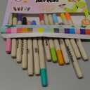 18 Color 3D Nail Art Pens Set, 0.7MM Nail Polish Pens for Nail Art Dotting Pen Drawing Painting Liner Brush for DIY Nail Design, Home & Salon Manicure Tools (green)