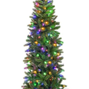 Costway 5-ft Pre-Lit Hinged Artificial Christmas Tree with 390 Tips and 180 Multicolour Lights