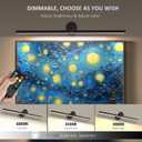 ZitoStory Battery Operated Picture Light for Wall with Remote,Minimalism Wireless Dimmable Art Lights for Paintings Rechargeable Gallery Light Artwork Lighting for Canvas, Portrait (Black,23'' Inch)