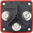 Blue Sea Systems 4Position Mini Selector Battery Switch, Red, 6007 mSeries