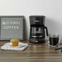 Mr. Coffee 5-Cup Mini Brew Switch Coffee Maker, Black