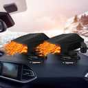 Glooglitter 2 Pcs 12 V 150 W Portable Car Heater Windshield Defogger Automobile Defroster Dashboard Heater 360 Degree Rotation Car Heater with Fan Windshield Heater Defroster for Car Trucks