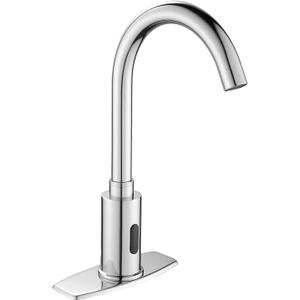 Touchless Bathroom Faucet 3 or 1 Hole, Motion Sensor Sink Faucets Hospital Hands Free Water Faucet with Temperature Mixer, Automatic Faucets Commercial Banhao