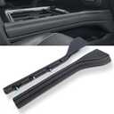 Front Floor Center Console Padded Black Leather Trim Panel Fit for Ford F250 F350 Super Duty 2023 2024 2025, Replace# PC3Z-2604609-CB PC3Z-2604608-CB PC3Z2604609CB PC3Z2604608CB