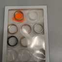 8 Pack Cover Compatible with Oura Ring Gen 4/Oura Ring Gen 3 Horizon/Heritage, Charging Directly, Matte Texture Wear-Resistant Anti-Scratch TPU Protector for Oura Rings Women Men A, Size 9 (Gold + Silver + RD + Pink + CG + Clear + Black + White)