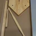 Wooden Baseball or Softball Drip Necklace Organizer Holder, Championship Ring Display Holder, Softball Ring Holder, Sports Ring Holder, Drip Necklace Holder Baseball Display Gift (Natural)