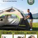 Raynesys 6 Person Instant Tent for Camping
