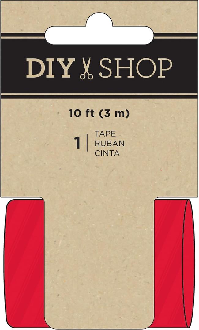 4 x American Crafts Tape, Red Stripe