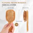 FoldTier 6 Pack Mini Bamboo Hair Brush Bulk Wooden Travel Small Hairbrush Massage Scalp Detangling Pocket Brush for DIY Wedding Guest Gifts Bridal Shower Bridesmaid Proposal Favors