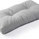 SUNROX LokGrip Non Slip Tufted Memory Foam Bench Cushion, FadeShield Water Resistant Durable Thicken Outdoor/Indoor Bench Seat Pads 27x12x4 inch, Heather Grey