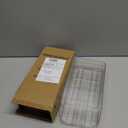 Egg Holder for Fridge, Automatic Rolling Egg Container for Refrigerator, Stackable Fridge Organizers and Storage with Lid, Clear Plastic Egg Dispenser,Bin & Tray (1 Tier)