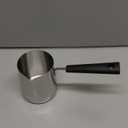 Turkish Coffee Pot for Melting, 11.8oz / 350ml, Stainless Steel, Coffee Maker with Heat Resistant Handle, Turkish Hot Milk Coffee Heated Gravy Melting Butter