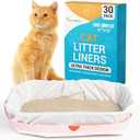 Houseables Cat Litter Bags, Cat Box Liners, Litter Box Liners, Litterbox Bags, 30 Pack, For Kitty Pan, Jumbo, Large, Heavy Duty, Poop Holder, Waste, Trash, Disposable, Unscented, Catliner w/Drawstring