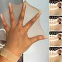 BEEOS Skinlike Real HD Wig Cap for Women, 24 Pieces Ultra-thin Invisible Brown Sheer Caps for Lace Front Wig Stretchy Stocking Wig Caps Wholesale