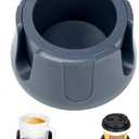 Anti-Spill Cup Holder, Drink Coaster with Anti-Slip Mat Fits Drink for Home Office Outdoors (Grey)