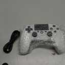 CHENGDAO Controller for PS4, Wireless Controllers for PlayStation 4/Pro/Slim, Remote Control with Adjustable RGB Light/1000mAh Battery/6-Axis Motion Sensor/Double Vibration/3.5mm Audio Jack, White