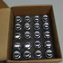 cciyu M12x1.25 Lug Nuts 20Pcs Wheel Lug Bolts 12x1.25 Shank 28mm Hex 17mm Chrome Lug Nuts Set fit for Jeep for Cherokee for Renegade for Compass for Dodge for Dart for Chrysler 200 for Fiat 500X