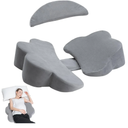 Pregnancy Pillow for Sleeping,Maternity Pillow for Pregnant Women Side Sleeping,Larger Wedge Body Pillow for Back, Belly & Hip Support with HighDensity Foam,Portable&Lightweight for Bed, Travel,Gray