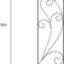 Zhongma 4 Pack 36" Metal Plant Trellis for Potted Plants Climbing,Indoor and Outdoor Fence Plant Support Trellis for Flower and Vagetable