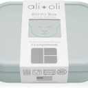 Ali+Oli Silicone Bento Box (Blue) Lunch Box for Kids, Toddlers, Preschoolers & Adults | BPA-Free and Spill-Proof | Ideal for School, and On-the-Go Meals| Perfect for Lunch, Snacks, and Meals
