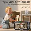Kidsneed Baby Monitor with Camera and Audio - 5 inch 720P Video Baby Monitor, No WiFi, 48H Battery Life, Night Vision, Two Way Talk, Remote Pan Tilt Zoom, Thermal Monitor1000 ft Range 530