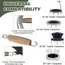 Trampoline Springs Replacement 3.5" to 8.5" Galvanized Steel Heavy Duty High Tensile Universal Trampoline Accessories with T-Hook Tool, 12 to 48 Pack
