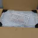 12 Pack Clear Shoe Storage Organizer with Magnetic Door,Stackable Plastic Shoe Boxes for Sneakers,Boots,and Heels,Space-Saving Foldable Shoe Rack for Closet,Durable Shoe Cabinet Organizer,White