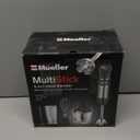 Mueller Multistick 5-in-1 Immersion Blender Handheld,12 Speed Hand Mixer-Turbo Boost,Heaviest Duty Copper Motor,Titanium reinforced Blades Hand Blender,Milk Frother Wand,Whisk,Beaker,Chopper,Grey