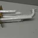 TVWOO White Wrap Around Curtain Rods 2 Pack:Blackout Adjustable Window Curtain Rod,Room Darkening Heavy Duty Curved French Metal Single Drapery Rods for Bedroom Kitchen Easy Install,Pure White 28-48"