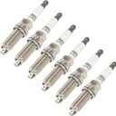 ECCPP Spark Plgu Replacement for 93476,SILZKAR7E8S Fit 2017-2020 for Jaguar for F-Pace 3L/V6,2022-2025 for Land Rover for Defender 110 5L/V8 Pack of 6 Platinum Iridium High Performance Spark Plugs