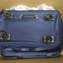 Hanke Suitcases with Wheels Expandable Foldable Luggage Bag Suitcase Collapsible Rolling Travel Bag Duffel Bag for Men Women Lightweight Suitcases without Telescoping Handle, Blue