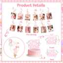 One Silly Goose Birthday Decor Girl Pink Balloons Garland Kit One Silly Goose Backdrop Highchair Photo Banner Cake Topper for Farm Animal First Birthday Decorations